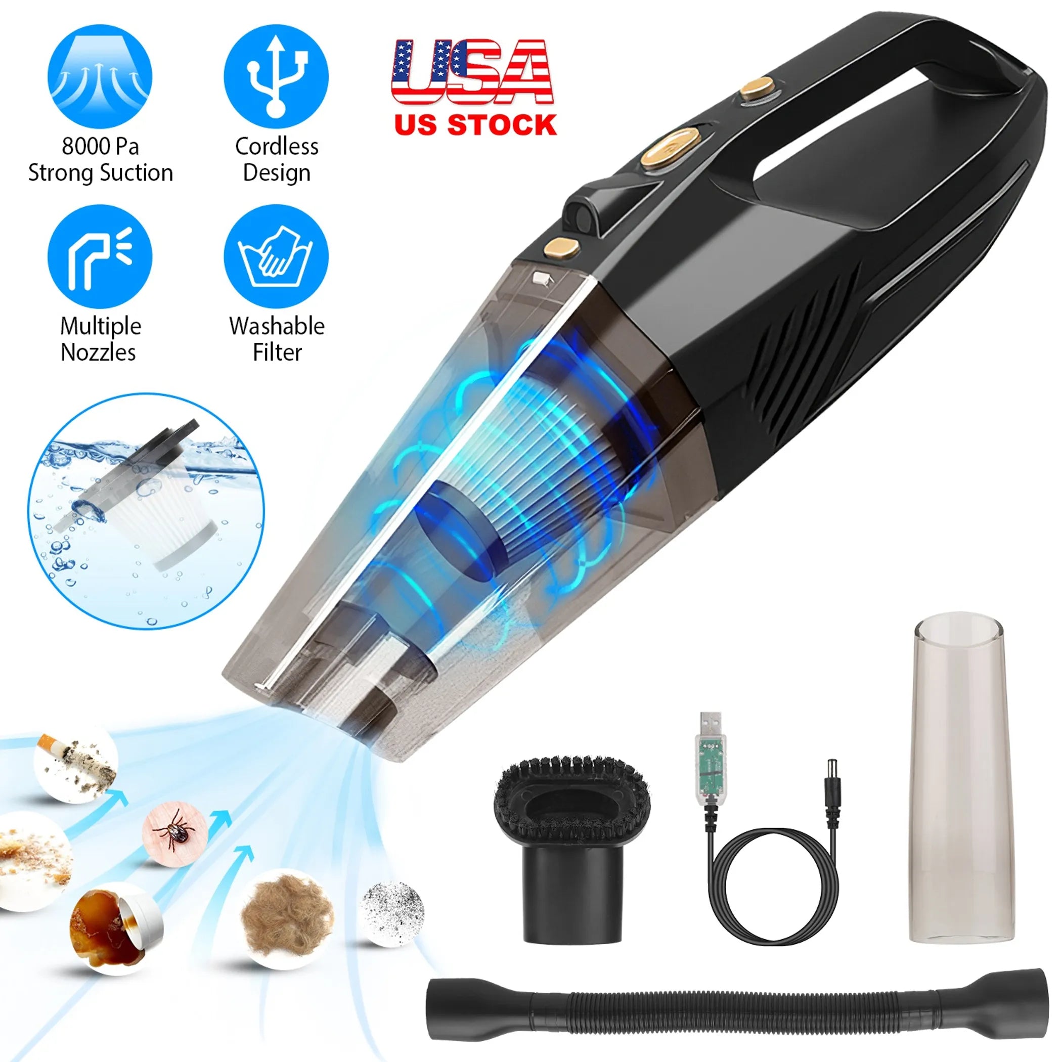 Handheld Cordless Car Vacuum