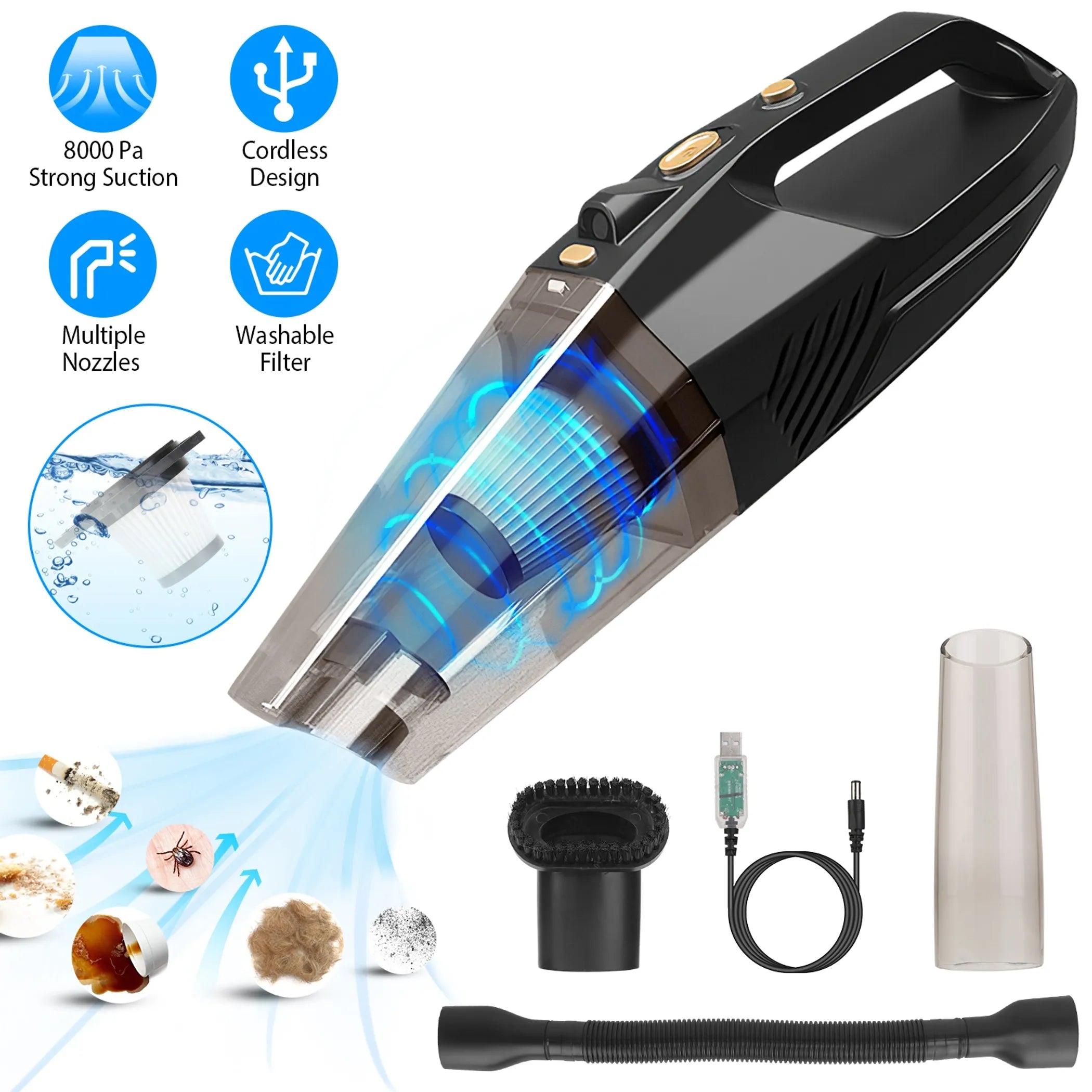 Handheld Cordless Car Vacuum