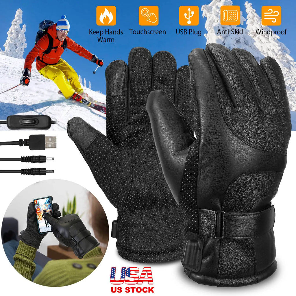 Rechargeable Heated Gloves – Touchscreen-Friendly Winter Gloves for Warm Hands Outdoors