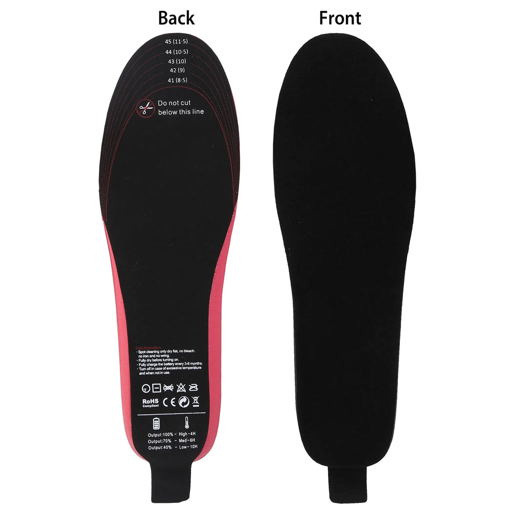 Rechargeable Heated Insoles – Battery Powered Foot Warmers for Winter Outdoor Activities