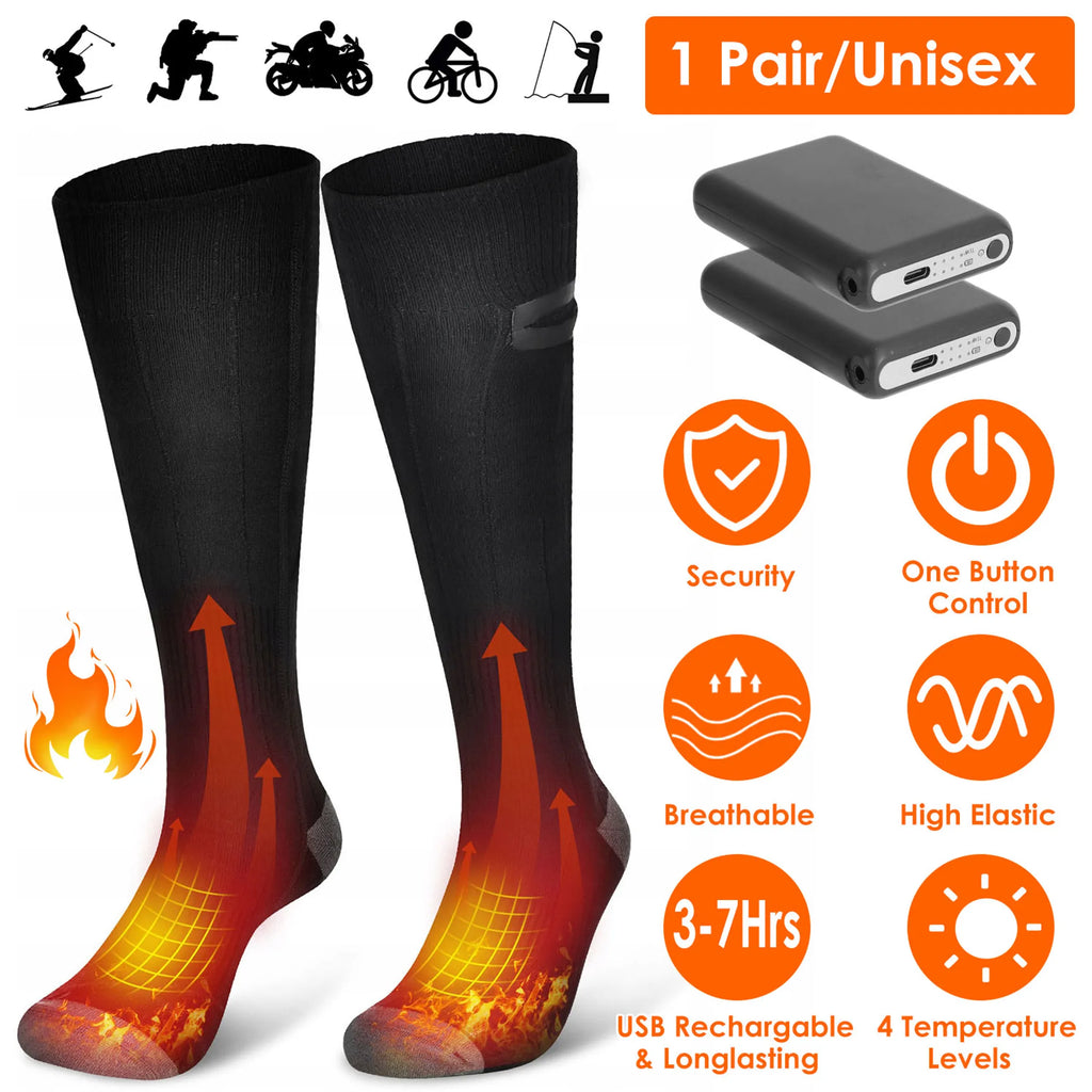 Battery Powered Heated Socks Socks for Men and Women