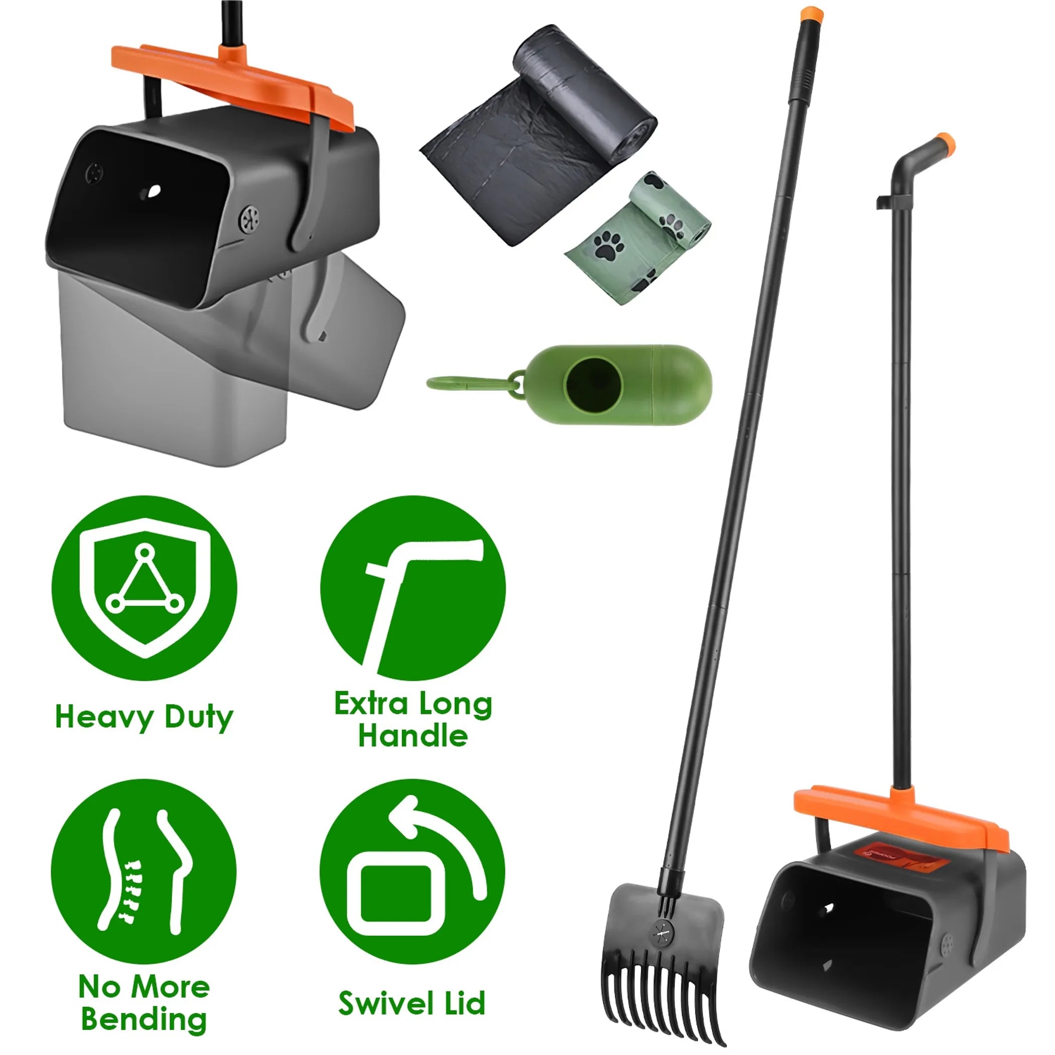 Pooper Scooper Kit Dog Poop Rake