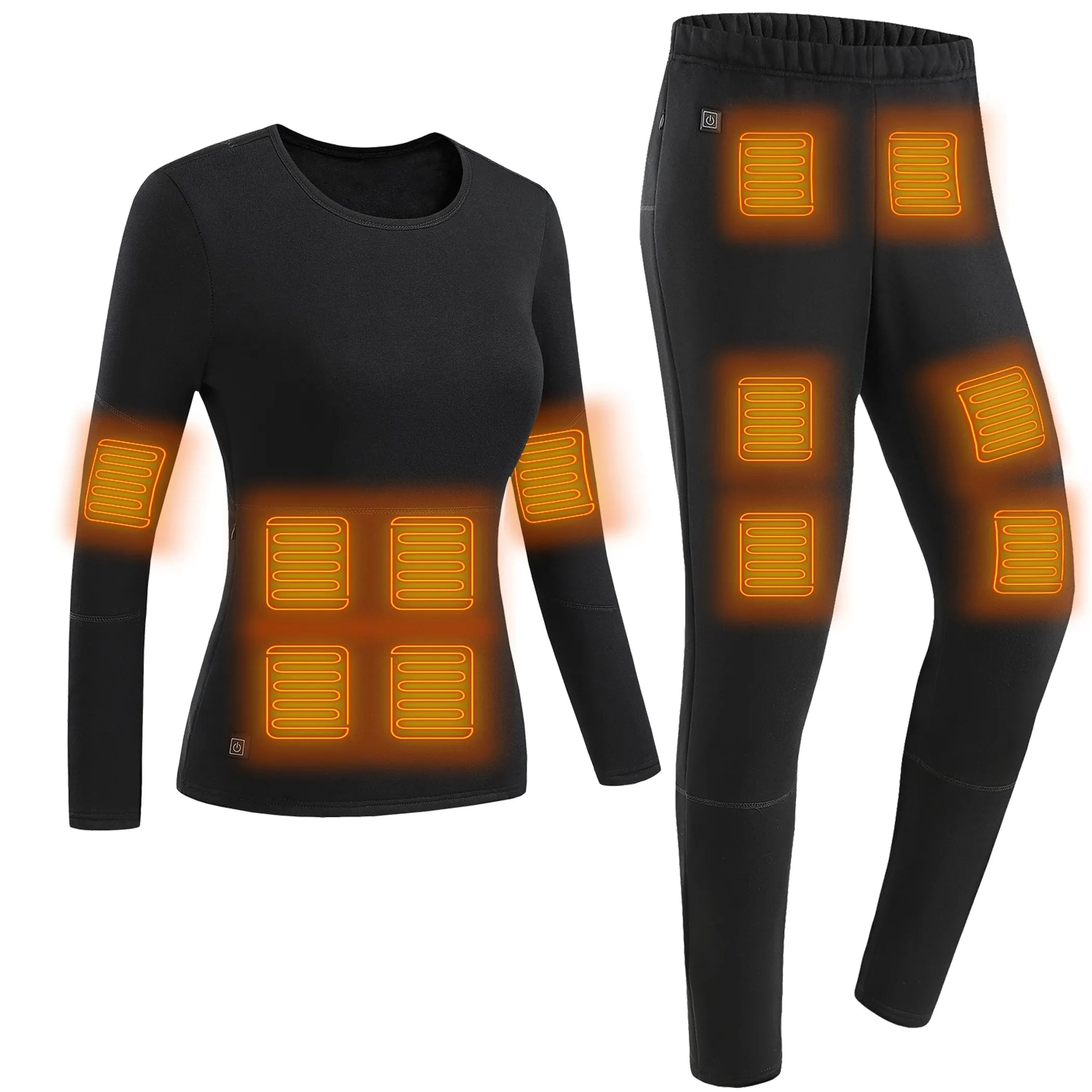 Heated Thermal Underwear Set – Full-Body Warmth with 28 Heating Zones &amp; 3 Temperature Modes