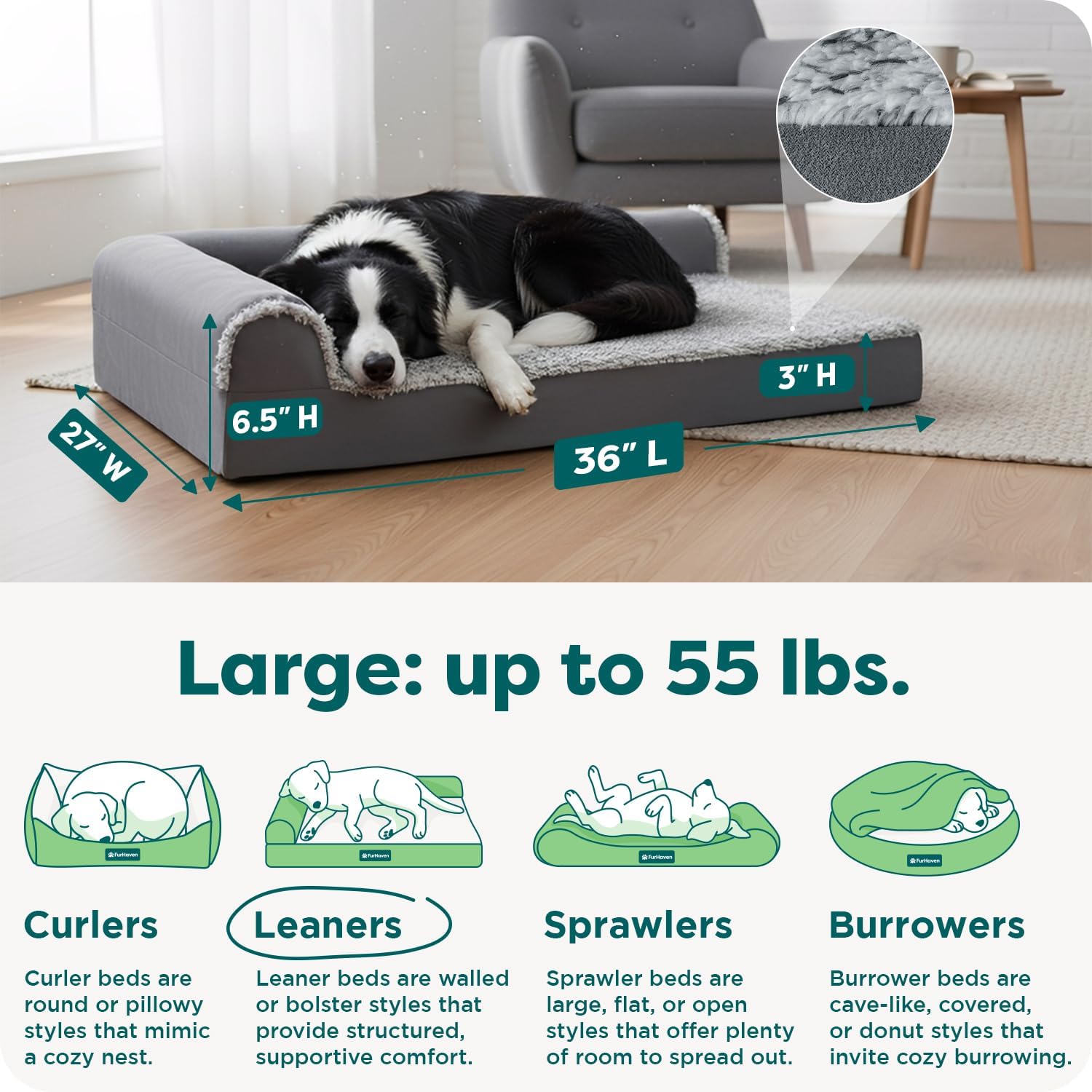 Furhaven Orthopedic Dog Bed