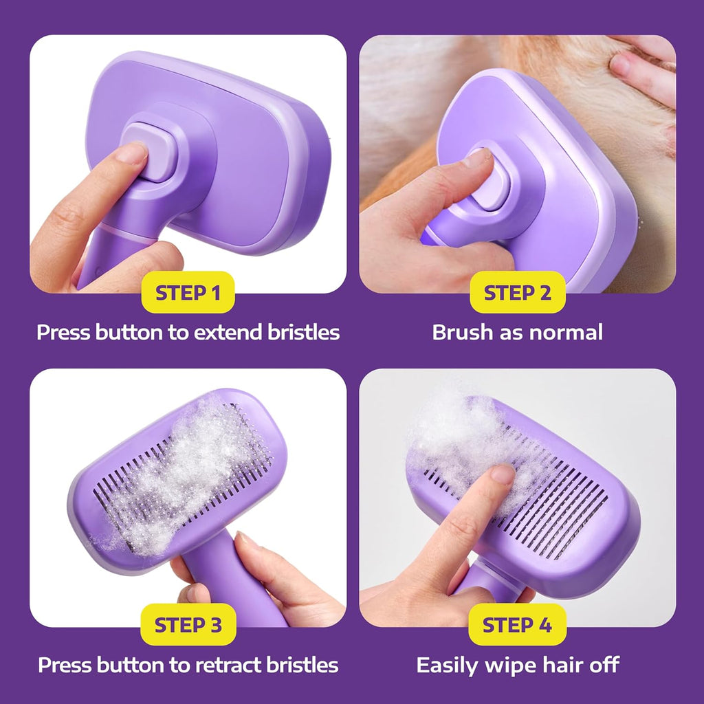 Hertzko Self‑Cleaning Slicker Brush